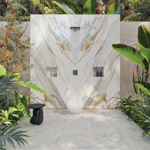 Magnifica Encore 60" x 126" - 12mm Honed Porcelain Bookmatched Slab in Calacatta Macchia Vecchia alt image